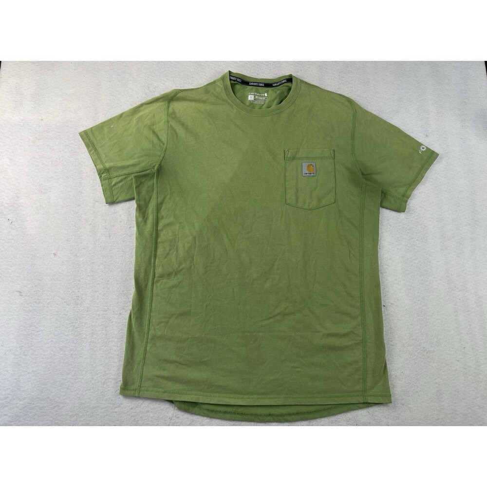 Carhartt Force Men’s Large Green Relaxed Fit Midweight Workwear Pocket T-Shirt